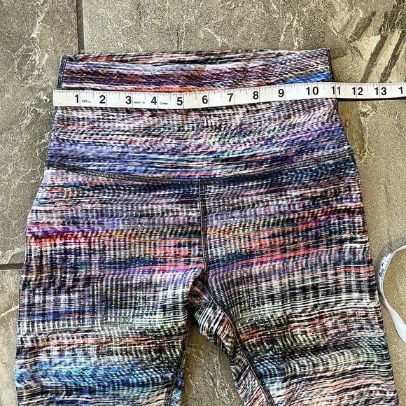 🍋 Lululemon Wunder Train High-Rise Tight 25” Digital Oasis White Multi Size 4 - Picture 8 of 11